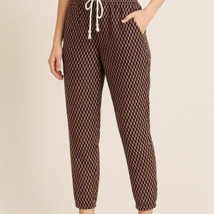 ett:twa by Anthropologie Tapered Ankle Pants – Size S, geometric print, pull on